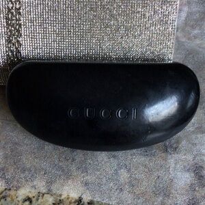 Vintage Gucci Elegant Black Eyewear Case